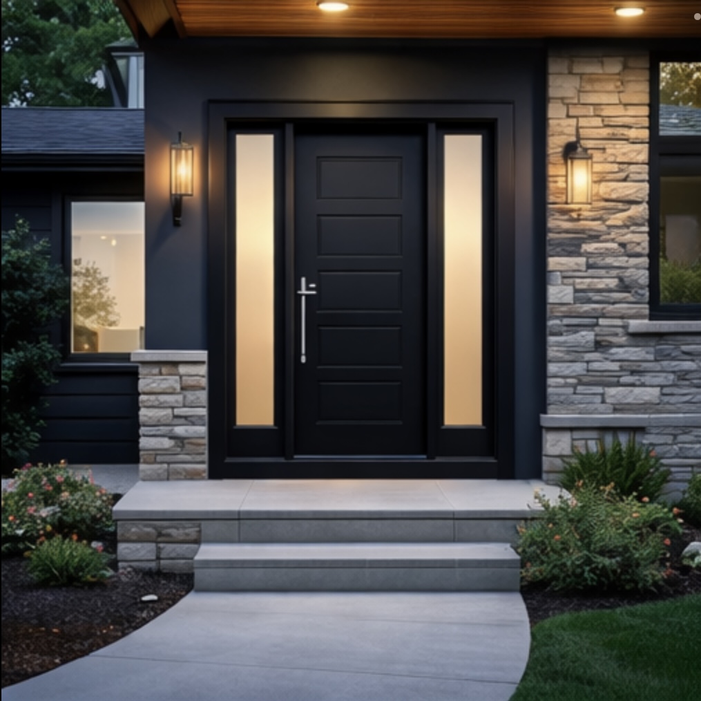 fiberglass entry door installation modern home
