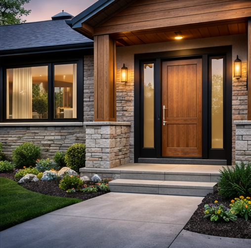 wood entry door front door