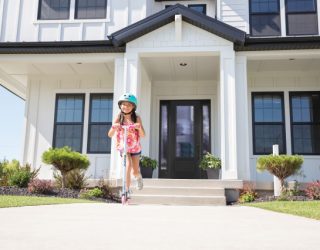family home with modern entry door installation Rockwall TX curb appeal upgrade
