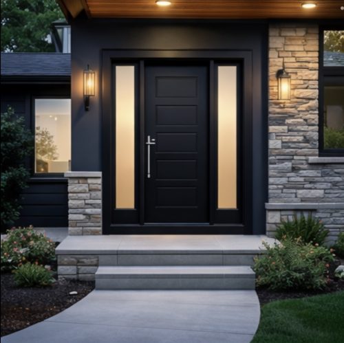 fiberglass entry door installation modern home